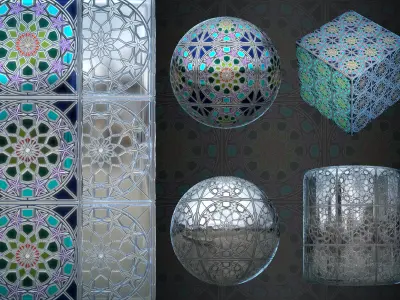 Persian Mirror work material - VOL 02 - Maps - SBsar Texture