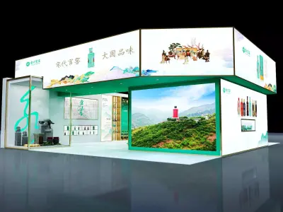 exhibition Low-poly 3D model