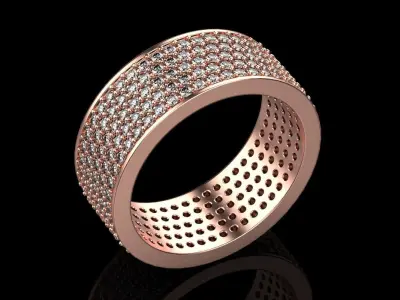 Wedding ring 8 3D print model