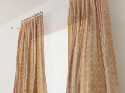 Curtains 01 collection 2 3D model