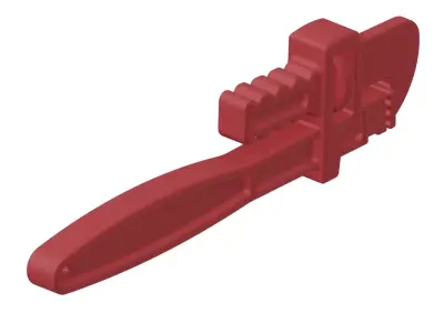Plastic Premium Pipe Wrench Toy 3D model