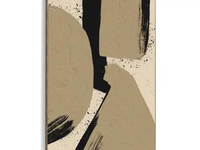 Plaster Two Photo Frame 404 Low-poly 3D model