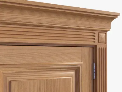 Door classic double 03 3D model