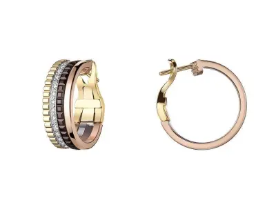 earrings Boucheron 3D print model