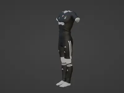Juventus Sportwear Low-poly 3D model