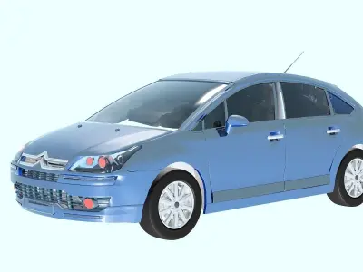 Citroen C4 2010   3D Model 3D model