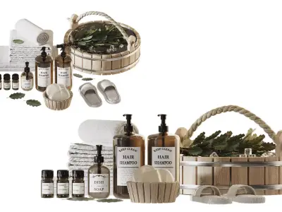 Sauna and bath filling 3D model