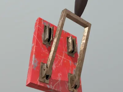 CC0 - Switch box with metal handle Free low-poly 3D model