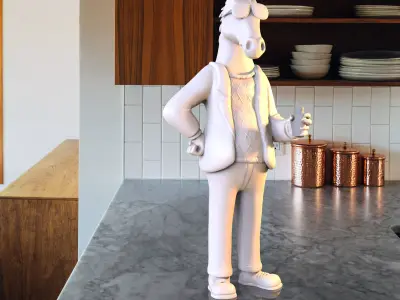 Bojack the horseman 3D print model