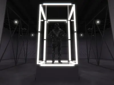 Transparent Booth Photo Opportunity 1 3D model