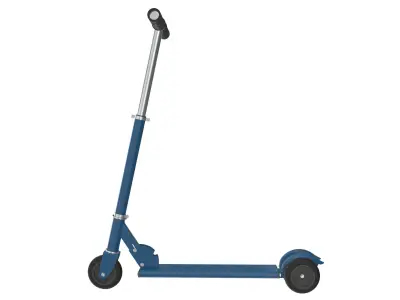 Kick scooter blue 3D model