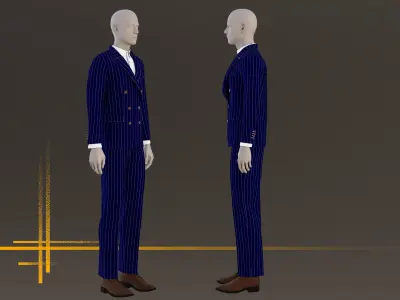 Suit Jacket 3D model