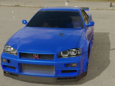 Nissan GTR R-34 3D model 3D model
