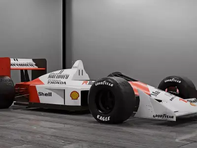 McLaren mp4 4 F1 car 3D model