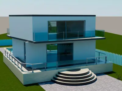 3D Villa 3D model