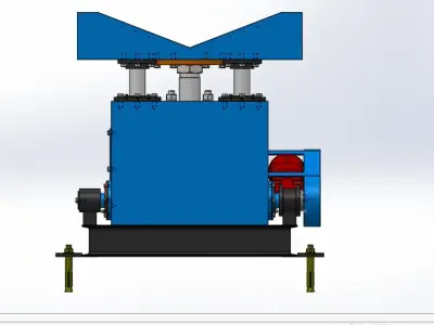Hydraulic coil cart 3D print model