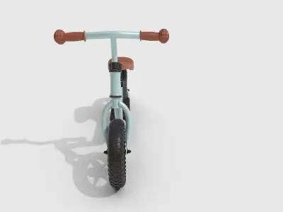 Cycle person balance bike Low-poly 3D model