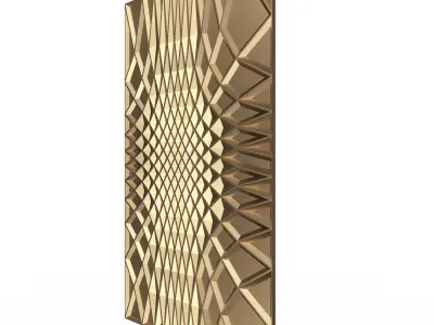 3D Wall Panel 011 Low-poly 3D model