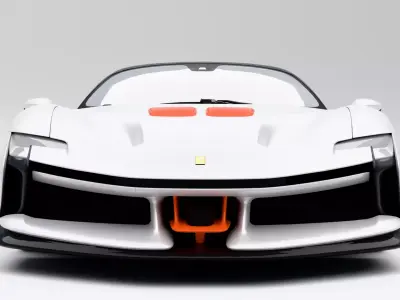 Ferrari SF90 XX Stradale 2023 Low-poly 3D model