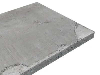 Ultra realistic Concrete slab Low-poly 3D model