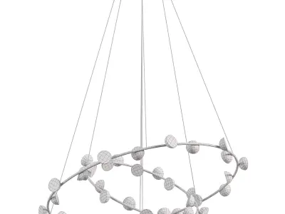 Chandelier Bloom Two Rings  3D model