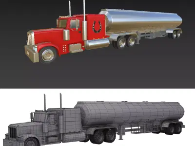 Tanker Truck 3D model