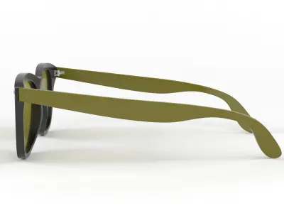 Classic Polarized Sunglasses 3D model