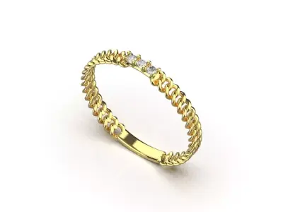  ring code 345 3D print model