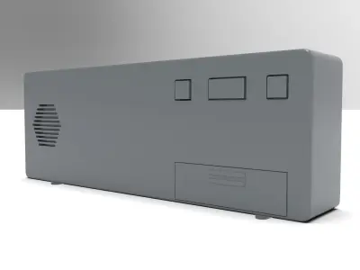 CLOCK GRAY GREEN Low-poly 3D model