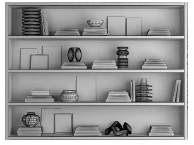 Shelf decoration 04 3D model