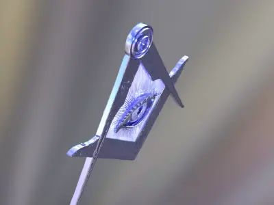 All Seeing Eye Masonic Emblem 3D model