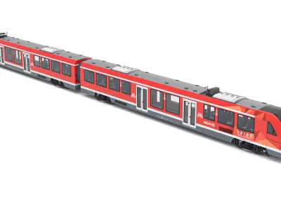 DB Regio Alstom Coradia LINT 54 Train 3D model