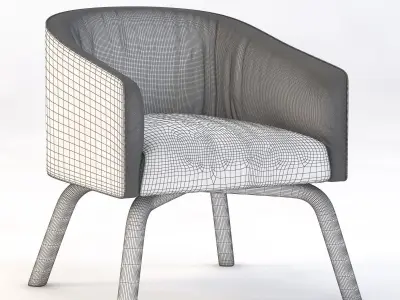 Lolita Diamond Armchair 3D model