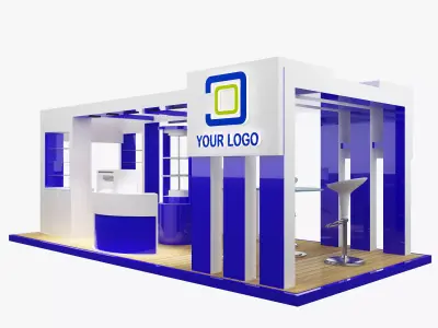 Booth Exhibition Stand a472b 3D model