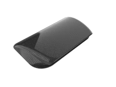 Carbon fiber hood scoop 3D print model
