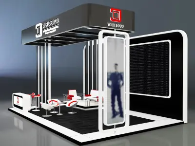 Booth Exhibition Stand a637b 3D model