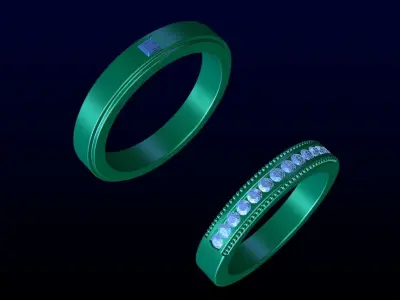Wedding band 1 3D print model