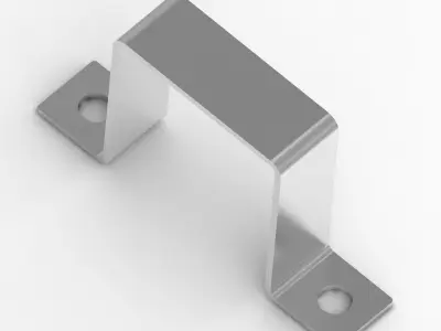Square Pipe Clamp 3D print model
