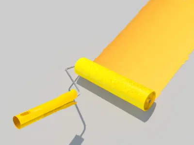 Paint Roller 3D model