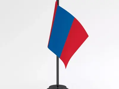 Table Flag Mongolia 3D model