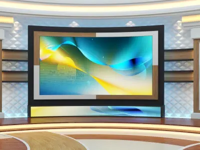 Virtual TV Studio  3D model