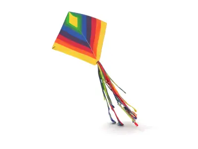 Rainbow Diamond Kite model pack Low-poly 3D model