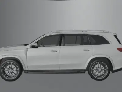 Mercedes Benz GLS 2020 Low-poly 3D model