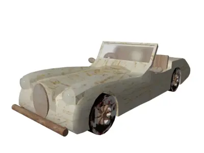 car model vintage 3D model