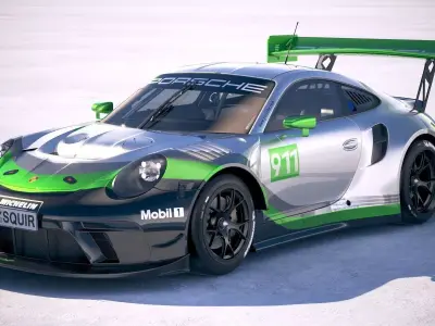 Porsche 911 GT3R 2019 3D model