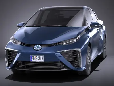 Toyota Mirai 2018 VRAY 3D model