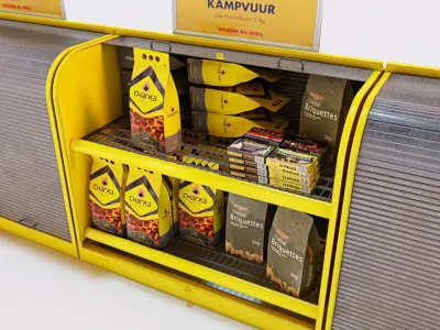 Charcoal Firelighters and Storage 3D model