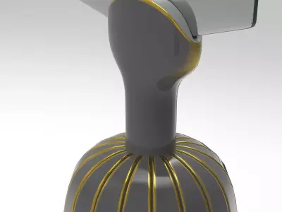 Kube Mirror Low-poly 3D model