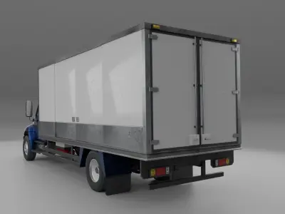 Truck International Durastar Low-poly 3D model