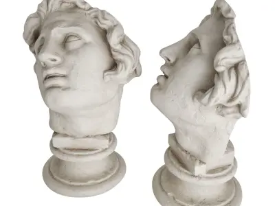 Alexander head sculpture 3D model